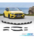 SPOILER LIP ANTERIORE + SPLITTER PER MERCEDES CLASSE A W177 18- LOOK AMG NERO LUCIDO