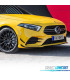 SPOILER LIP ANTERIORE + SPLITTER PER MERCEDES CLASSE A W177 18- LOOK AMG NERO LUCIDO