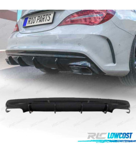 DIFFUSORE MERCEDES CLA W117 13-18 LOOK AMG CLA45 NERO LUCIDO
