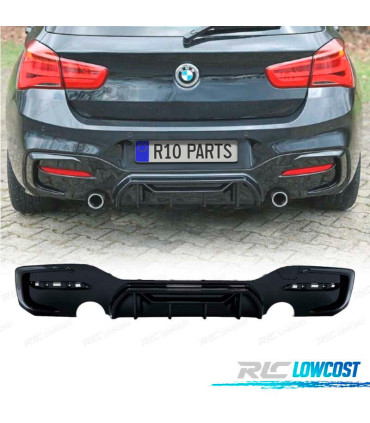 DIFFUSORE BMW F20 LCI 15-19 LOOK M COMPETITION NERO LUCIDO
