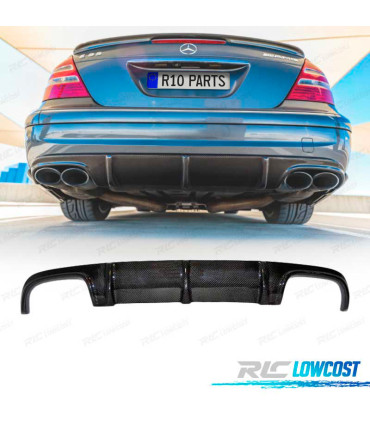 DIFFUSORE MERCEDES CLASSE E W211 02-09 LOOK AMG E63 CARBONIO