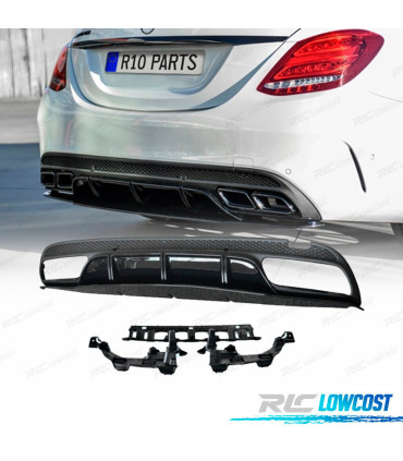 DIFFUSORE MERCEDES CLASSE C W205 15-21 LOOK C63 EDITION 1