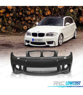PARAURTI ANTERIORE BMW E81 E82 E87 E88 04-13 LOOK 1M PDC + GRIGLIE
