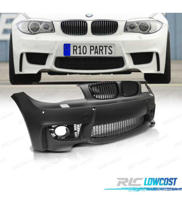 PARAURTI ANTERIORE BMW E81 E82 E87 E88 04-13 LOOK 1M PDC + GRIGLIE