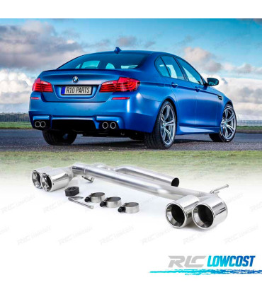 KIT SCARICO CON TERMINALI BMW F10 F11 F12 F13 10-18 LOOK M PERFORMANCE DOPPIO