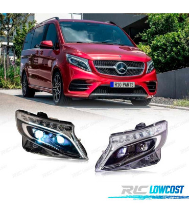 FARI MERCEDES CLASSE V W447 VITO 14-20 FULL LED