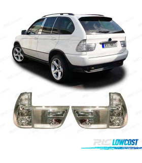 FANALI PER BMW X5 E53 99-03 CROMATI ARGENTATI