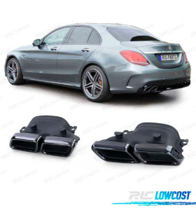 TERMINALI SCARICO MERCEDES CLASSE C W205 14-18 LOOK C63