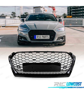 GRIGLIA PER AUDI A5 16-19 LOOK RS5 QUATTRO NERO LUCIDO