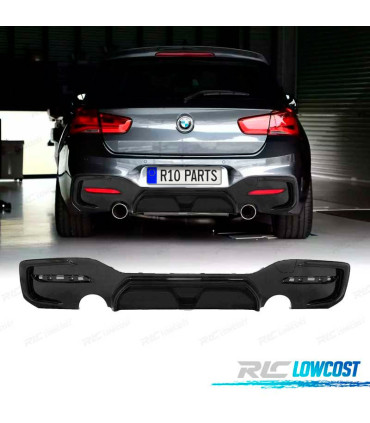 DIFFUSORE BMW F20 F21 LCI 15- LOOK CS MATT USCITA SINGOLA BILATERALE