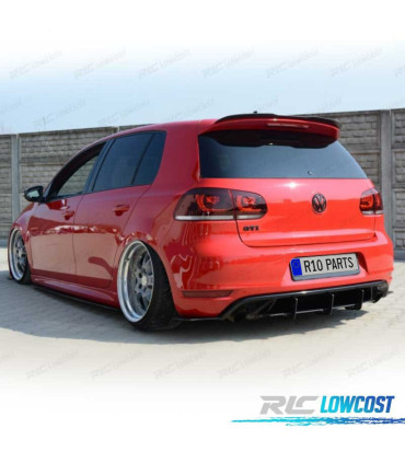 SPOILER ALARE VOLKSWAGEN VW GOLF 6 7 GTI GTD R 09-20 NERO LUCIDO