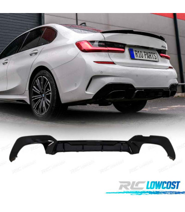 DIFFUSORE BMW G20 G21 19- LOOK M PERFORMANCE COMPETITION NERO LUCIDO