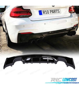 DIFFUSORE BMW F22 F23 LOOK M PERFORMANCE NERO LUCIDO OO---OO