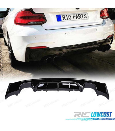 DIFFUSORE BMW F22 13-15 LOOK M PERFORMANCE NERO LUCIDO