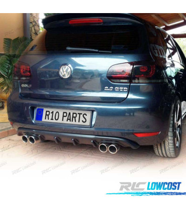 PARAURTI POSTERIORE VOLKSWAGEN VW GOLF MK6 DOPPIA USCITA