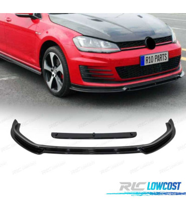 SPOILER LIP VOLKSWAGEN VW GOLF 7 GTI NERO