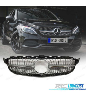 GRIGLIA MERCEDES W205 AMG 14-18 LOOK DIAMOND SILVER