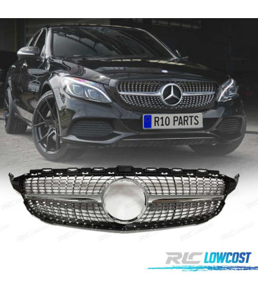 GRIGLIA MERCEDES W205 AMG 14-18 LOOK DIAMOND SILVER