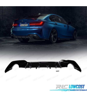 DIFFUSORE BMW G20 G21 19-22 LOOK M PERFORMANCE SPEED NERO LUCIDO