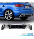 DIFFUSORE AUDI A3 8V SPORTBACK SLINE 16-20 LOOK RS3 + TERMINALI DI SCARICO