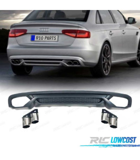 DIFFUSORE PER AUDI A4 B8 SEDAN AVANT 13-15 TERMINALI DI SCARICO