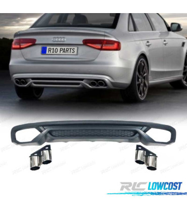 DIFFUSORE PER AUDI A4 B8 SEDAN AVANT 13-15 TERMINALI DI SCARICO