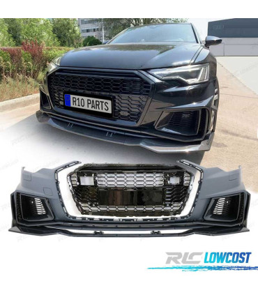 PARAURTI ANTERIORE PER AUDI A6 18- LOOK RS IN CARBONIO