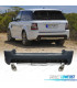 PARAURTI POSTERIORE PER RANGE ROVER SPORT 09-13 LOOK AUTOBIOGRAPHY PDC COLLETTORE DI SCARICO