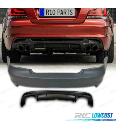 PARAURTI POSTERIORE PER BMW E82 E88 07-11 LOOK M PERFORMANCE