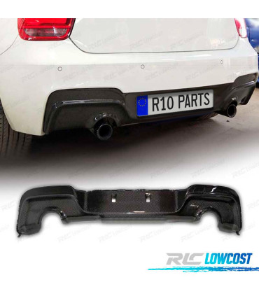 DIFFUSORE POSTERIORE PER BMW F20 F21 12-14 LOOK M135 IN CARBONIO