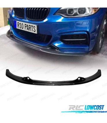 SPOILER LIP PER BMW F22 LOOK M PERFORMANCE IN CARBONIO