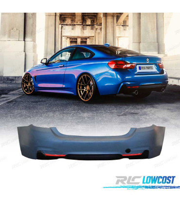 PARAURTI POSTERIORE BMW F32 F33 13-18 LOOK M DOPPIA USCITA