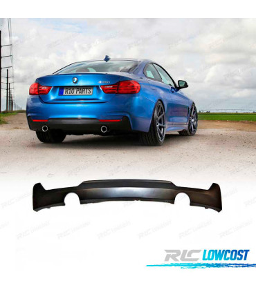 DIFFUSORE BMW F32 F33 F36 13-18 LOOK M DOPPIA USCITA SEMPLICE