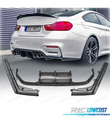 DIFFUSORE BMW F80 F82 F83 11-19 LOOK M4 CARBONIO