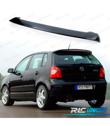 SPOILER VOLKSWAGEN VW POLO MK4 01-09 ABS NERO LUCIDO
