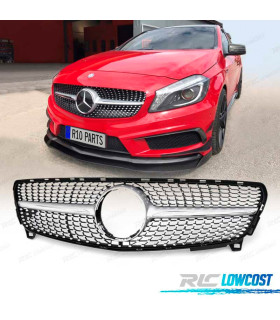 GRIGLIA MERCEDES CLASSE A W176 16-18 LOOK DIAMOND SILVER
