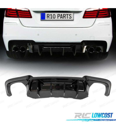 DIFFUSORE BMW F10 F11 12-16 LOOK M COMPETITION NERO LUCIDO