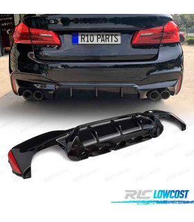 DIFFUSORE BMW G30 G31 17- LOOK M5 NERO LUCIDO