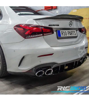 DIFFUSORE MERCEDES CLASSE A V177 AMG 18- SEDAN LOOK A45 COLLETTORE DI SCARICO