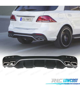 DIFFUSORE PER MERCEDES W166 GLE 350 LOOK AMG GLE63 CON TERMINALI DI SCARICO