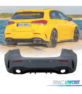 PARAURTI POSTERIORE MERCEDES CLASSE A W177 LOOK A35 TERMINALI DI SCARICO