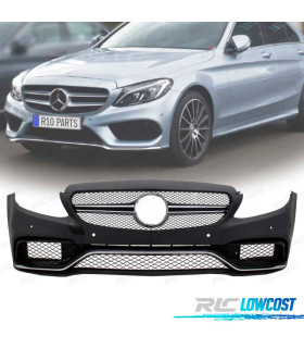 PARAURTI ANTERIORE MERCEDES CLASSE C W205 14-18 LOOK C63 + GRIGLIA