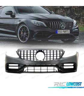 PARAURTI ANTERIORE MB CLASSE C W205 14-18 LOOK C63 NUOVO + GRIGLIA