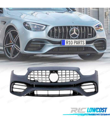 PARAURTI ANTERIORE MERCEDES W213 C238 21- LOOK AMG E63 + GRIGLIA