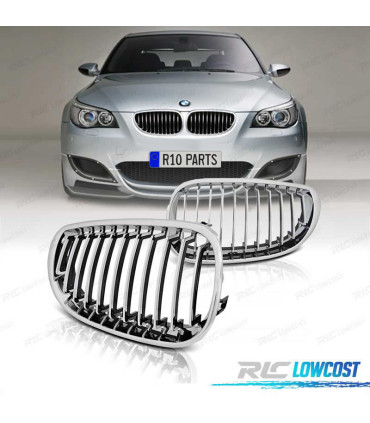 GRIGLIE PER BMW E60 E61 03-10 CROMATE