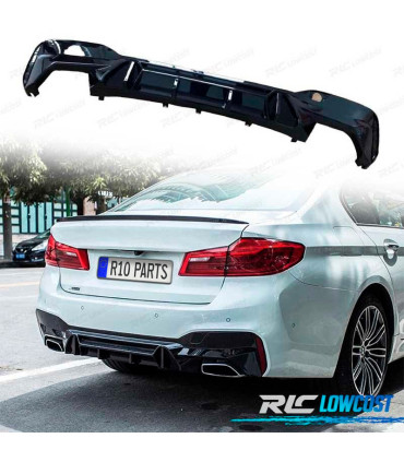 DIFFUSORE PER BMW G30 G31 17- M PERFORMANCE NERO LUCIDO