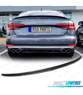 SPOILER PER AUDI A4 B9 SEDAN 15-18 IN CARBONIO