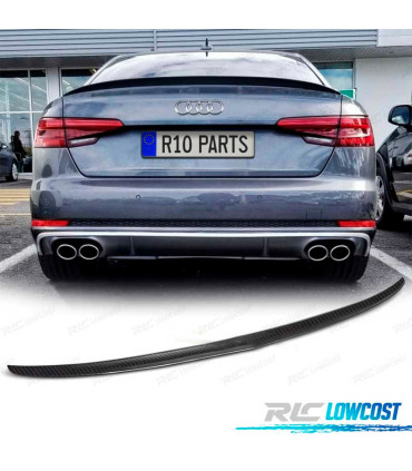 SPOILER PER AUDI A4 B9 SEDAN 15-18 IN CARBONIO