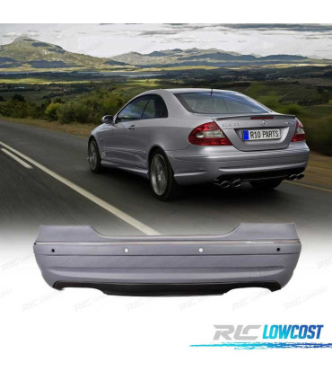 PARAURTI POSTERIORE MERCEDES CLK 200 500 W209 C209 02-09 LOOK AMG C63 PDC