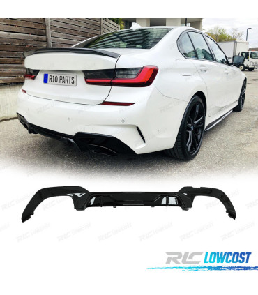 DIFFUSORE BMW G20 G21 19- LOOK M PERFORMANCE NERO LUCIDO